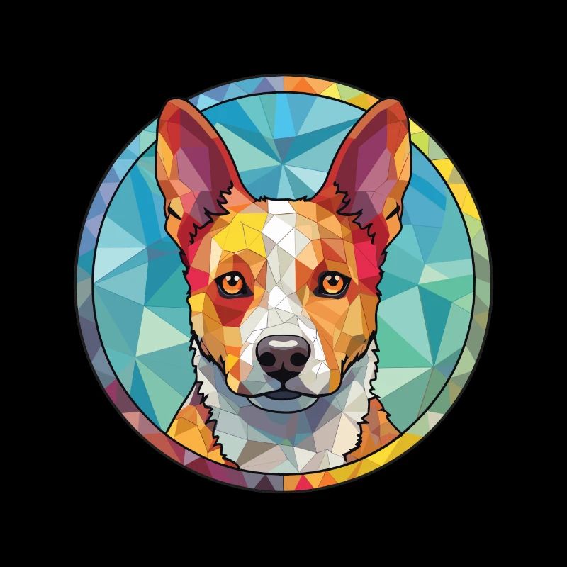 Australien Trapgy queue bovins chien race aquarelle