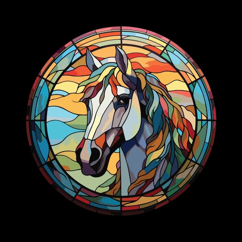 Cheval Aquarelle Colorée Animal Illustration D’animaux De Compagnie