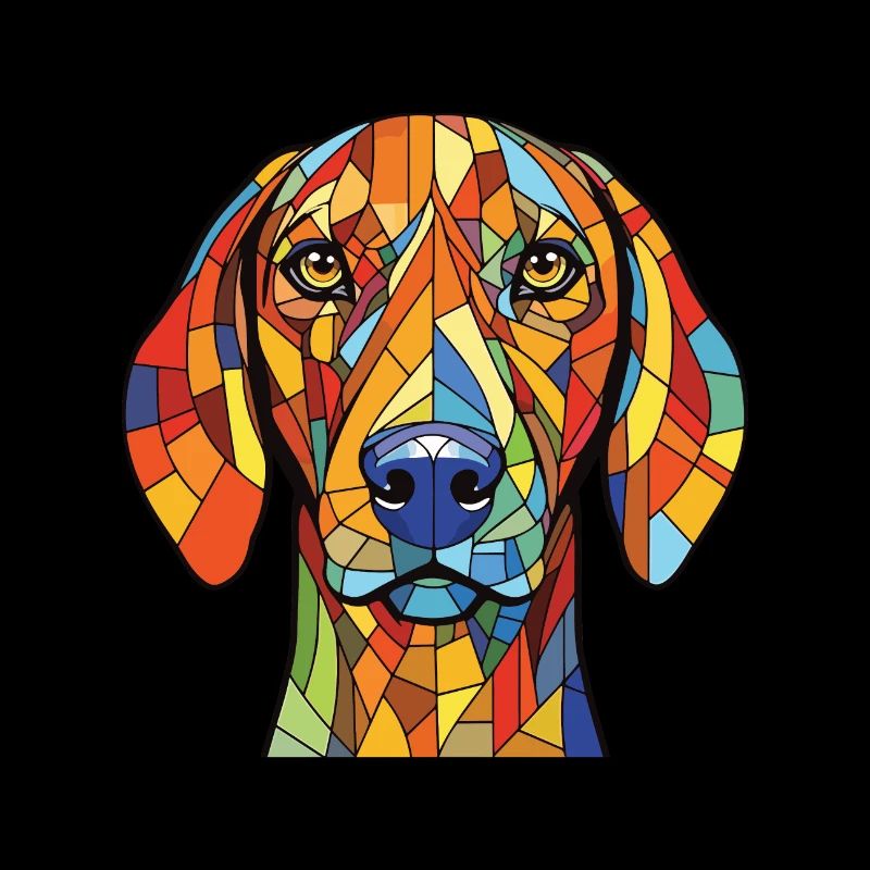 Andalusischer Jagdhund Rasse Aquarell Illustration