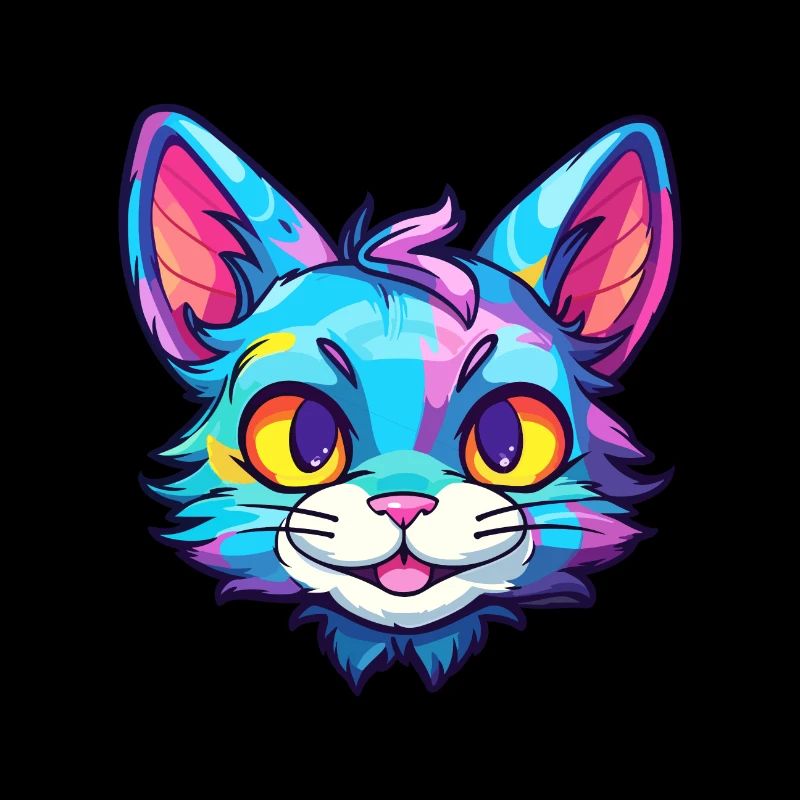 Pixie Bob Cat race aquarelle dessin animé Kawaii animal de compagnie