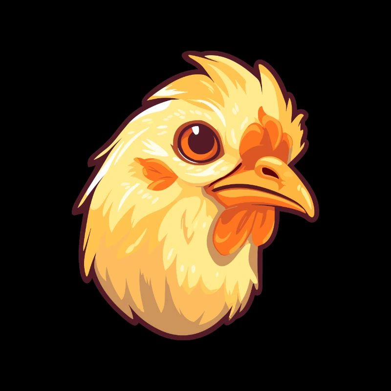 Poussin Pet Aquarelle Colorée Dessin Animé Kawaii Anima
