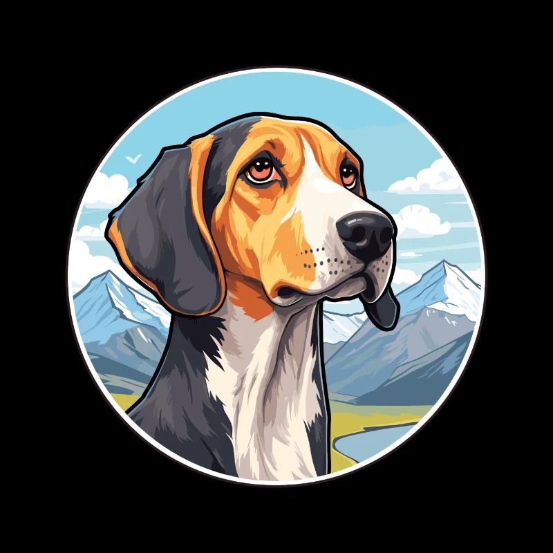 Griechischer Hasenhund Hunderasse Cartoon Kawaii Watercolo