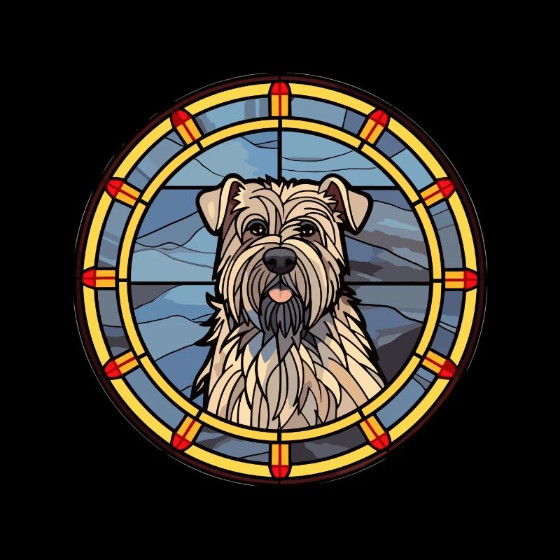 Bouvier des Ardennes Hunderasse Buntglas Farbe