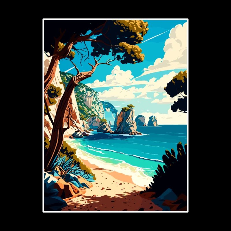 Zakynthos Grèce Décoration Grec Voyage Affiche