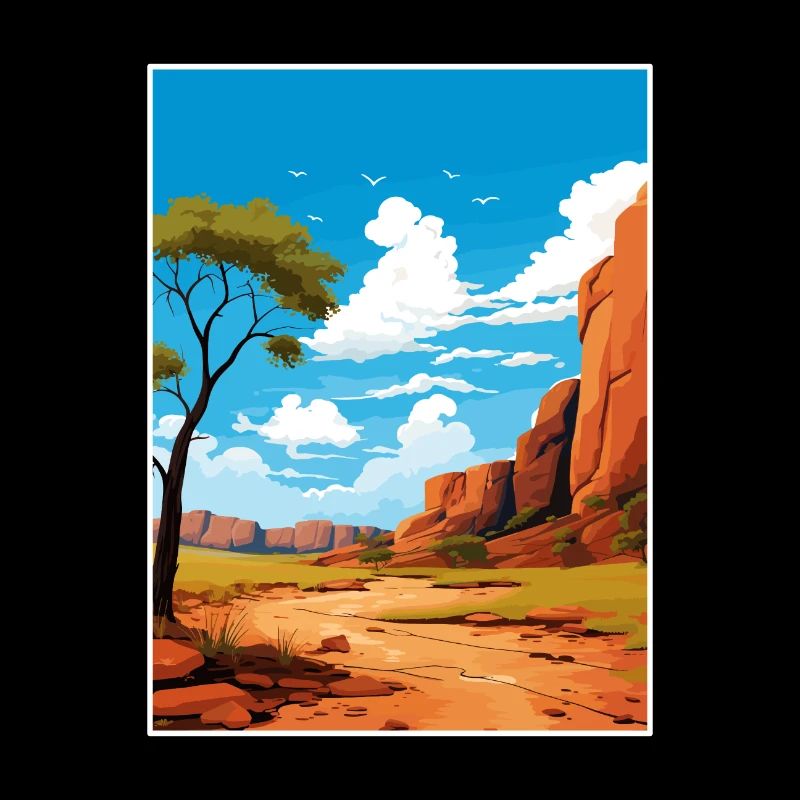 Das Kimberley Australia Vintage Reiseposter WPA