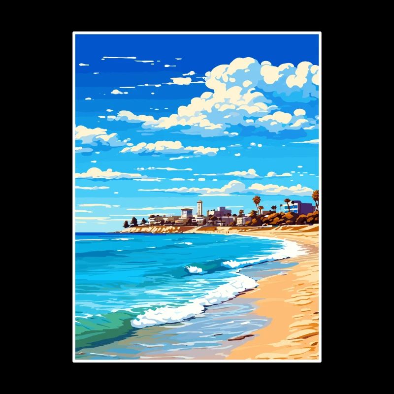 Cottesloe Beach Australien Vintage Reiseposter