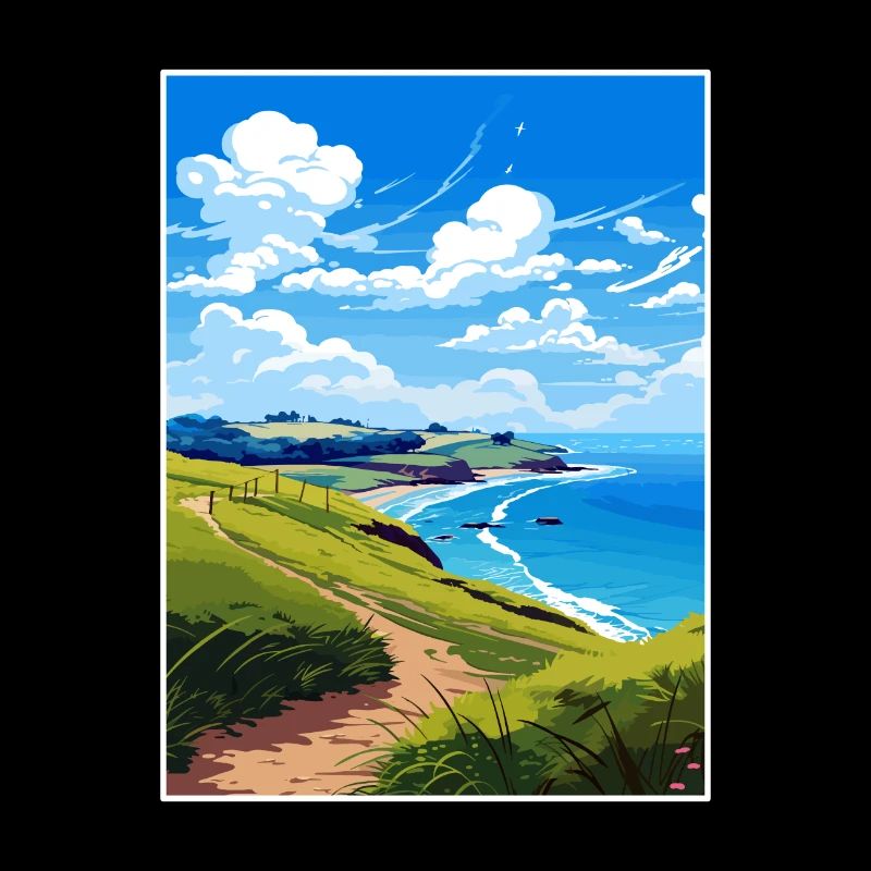 Coromandel-Halbinsel Neuseeland Reiseposter