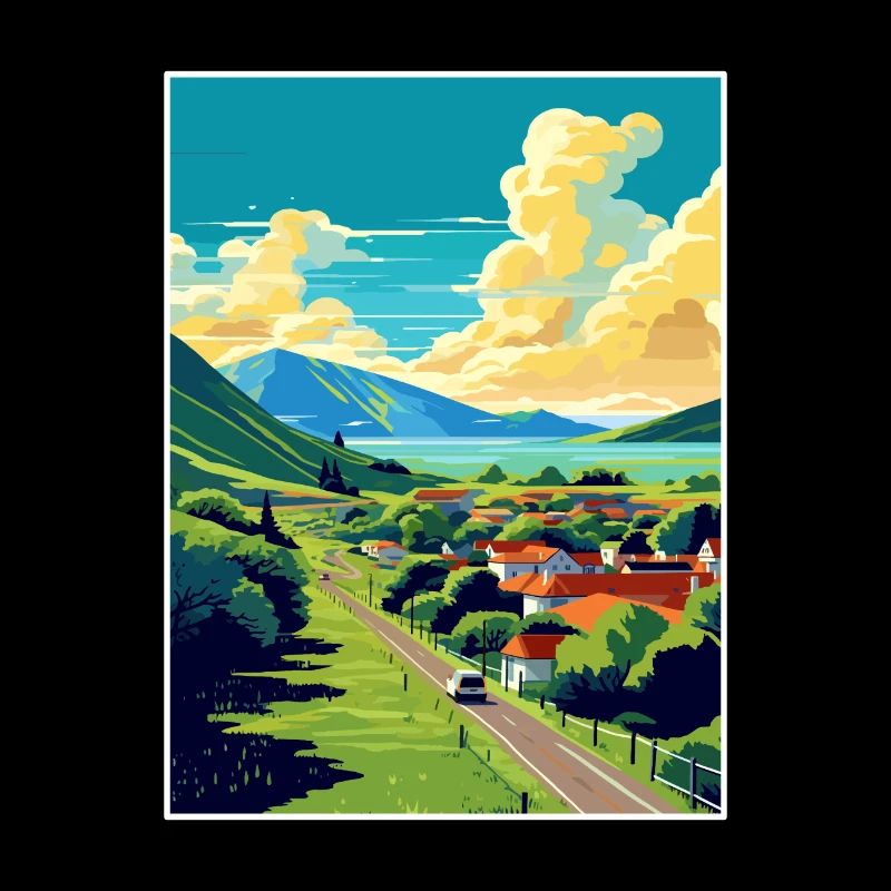 San Luis Argentinien Vintage Reiseposter Souvenir