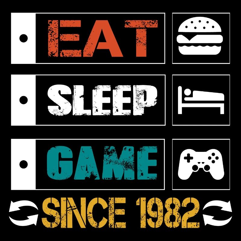 Eat, Sleep, Game, Repeat, Controller, since 1982