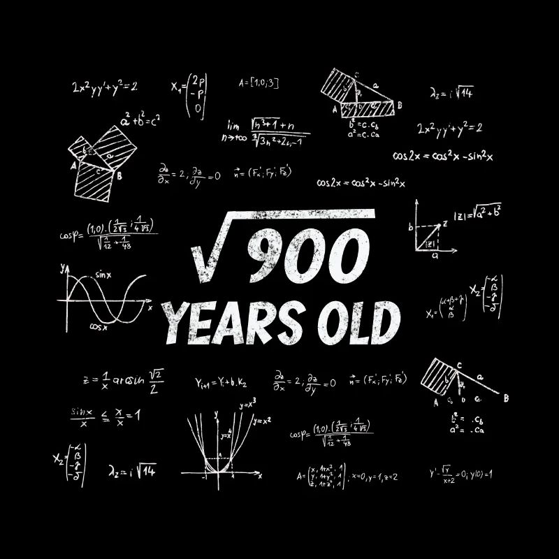 Racine carrée de 900 - 30e anniversaire Math Nerd