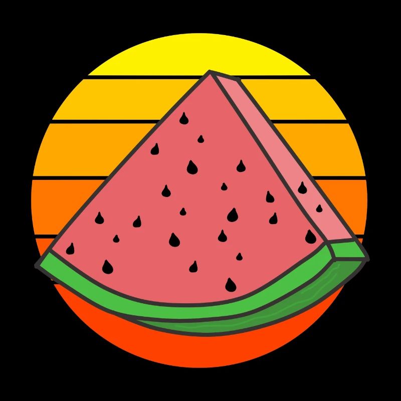 Pastèque vintage pièce de pastèque