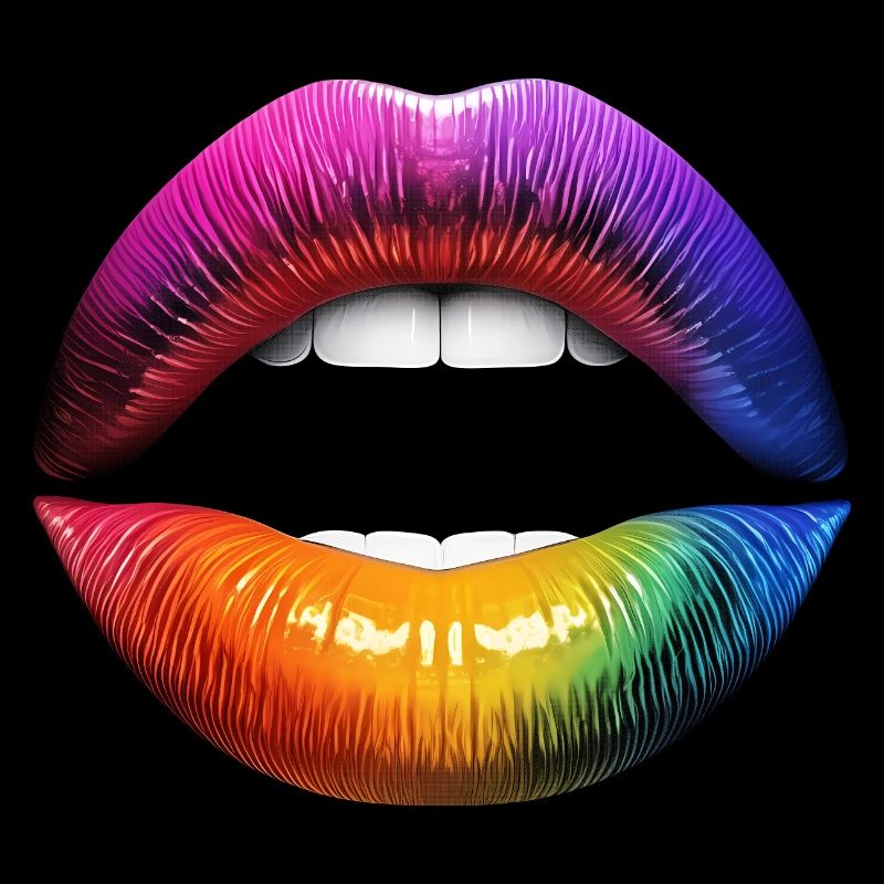 Bunte Lippen