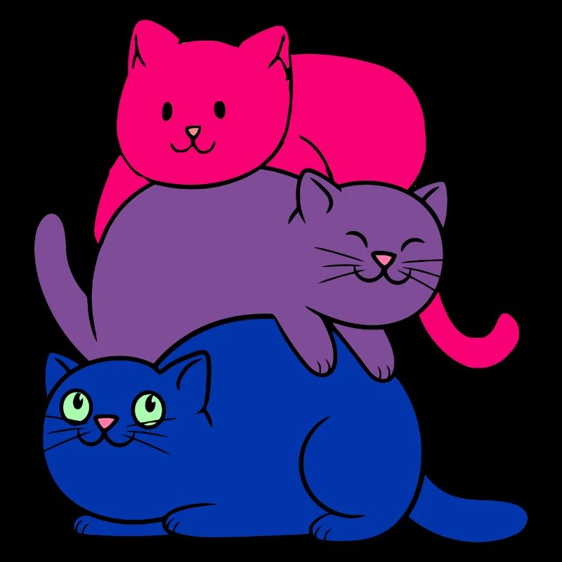 Bisexual Pride Cat Bisexual Cute Cats Pile