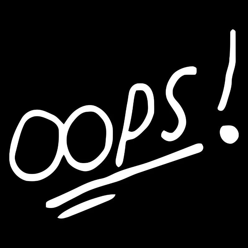 Vibrant Oops Conception de texte manuscrit