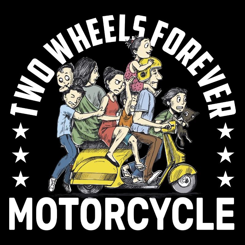 Scooter Crew Parade Biker Motorradfahrer Roller