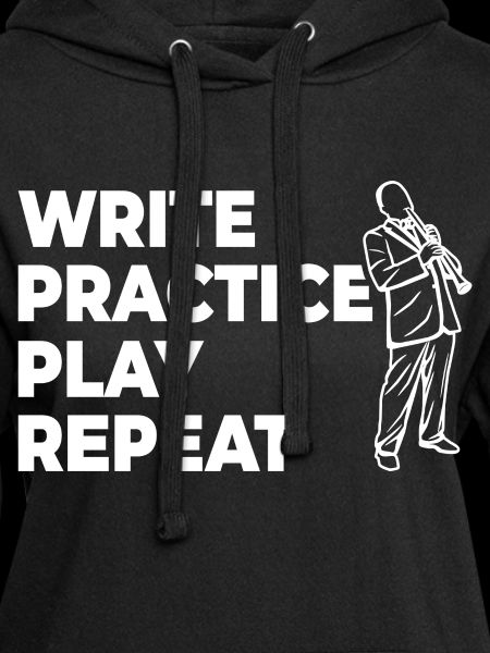 Writing, practicing, playing, repeating