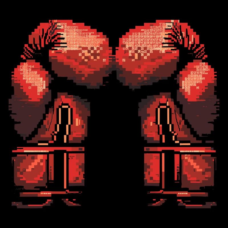 Kickboxhandschuhe Pixel