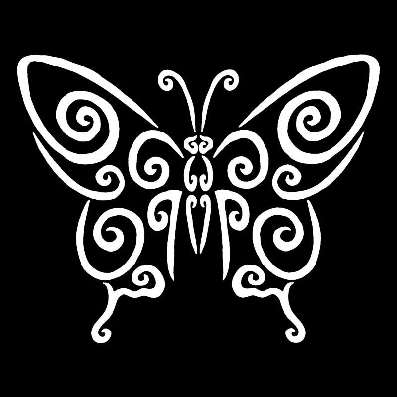 Symbole d'un papillon blanc