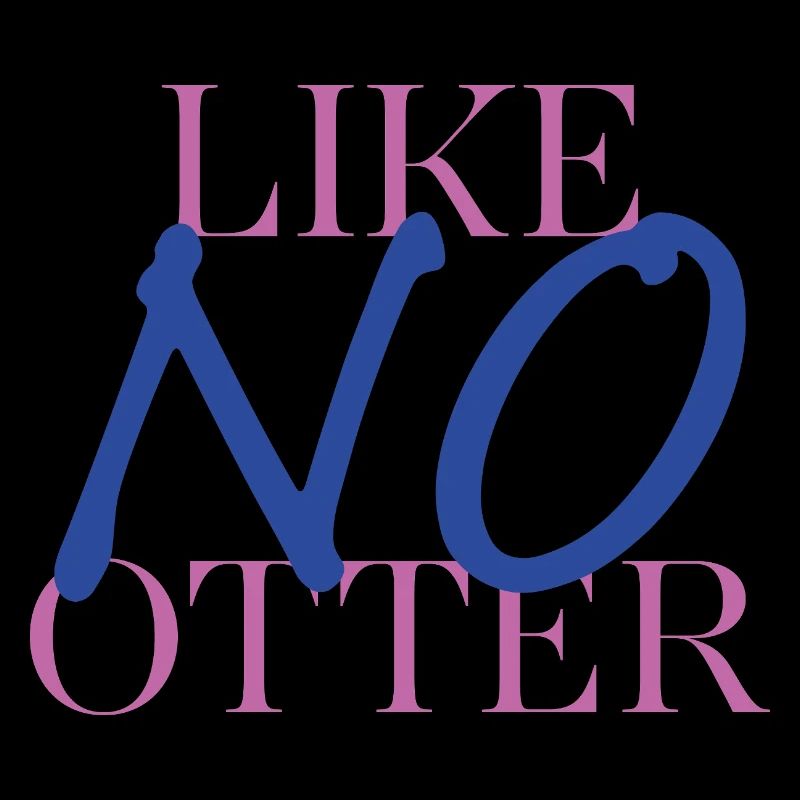 Loutre avec une différence – jeu de mots avec style