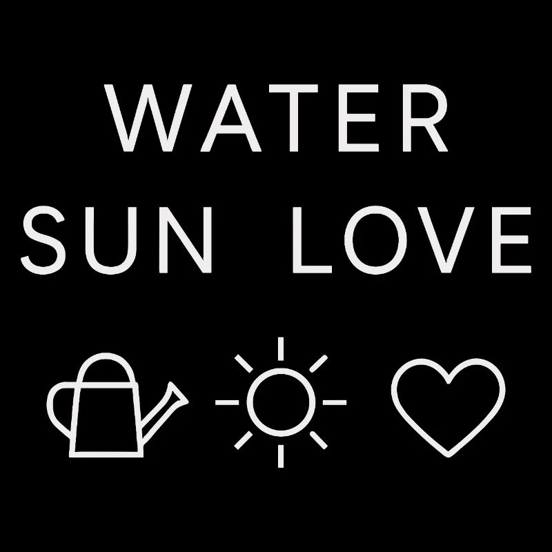 Wasser Sonne Liebe Statement