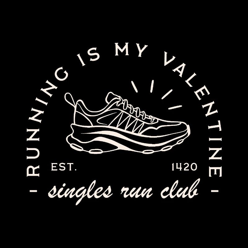 Club de course drôle de la Saint-Valentin