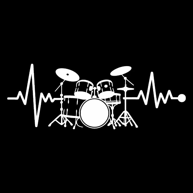 Herzschlag Drumset Kunst