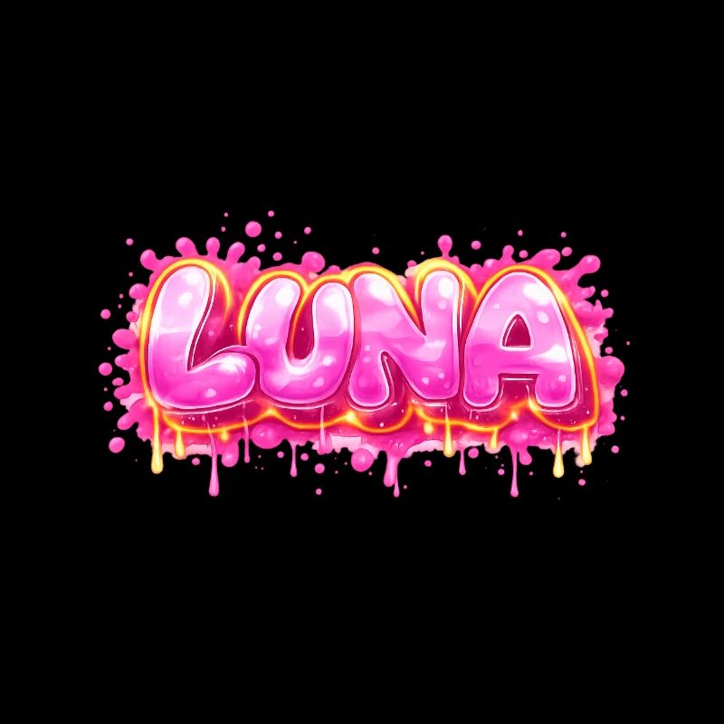 LUNA GRAFFITI NAME FOR PERFECT GIFT PRINTABLE 