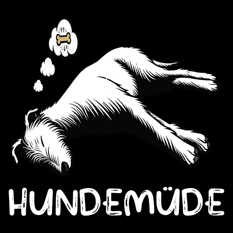 Hundemüde Irischer Wolfshund Wolfshundbesitzer