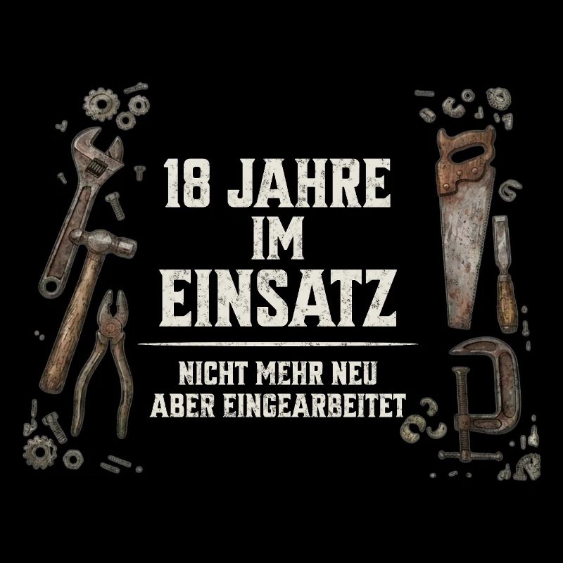 18. Geburtstag Handwerker Geschenk Werkzeug Spruch