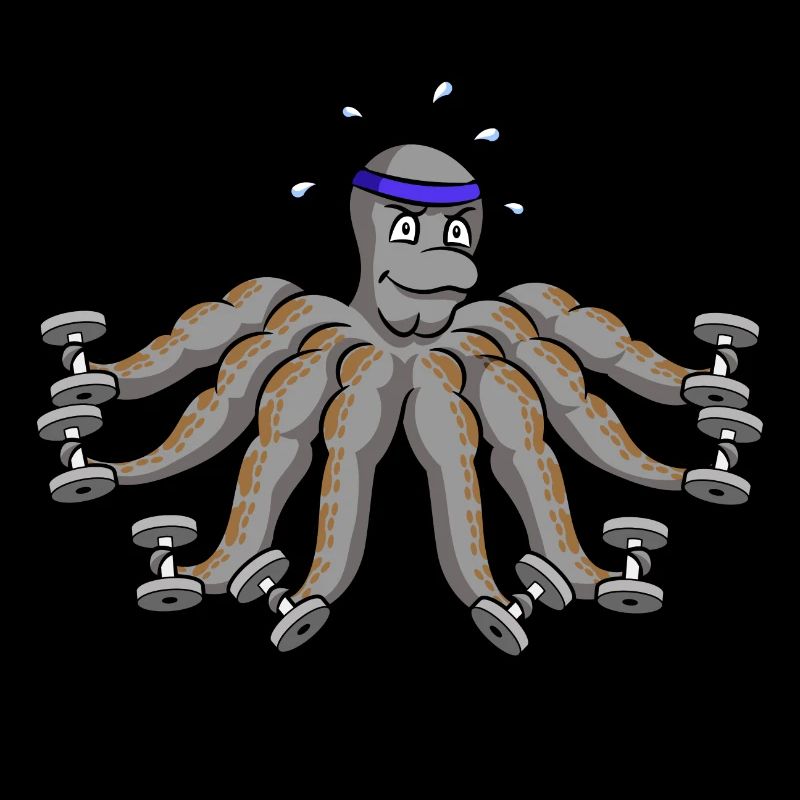 Octopus Bodybuilding Bodybuilder Krake