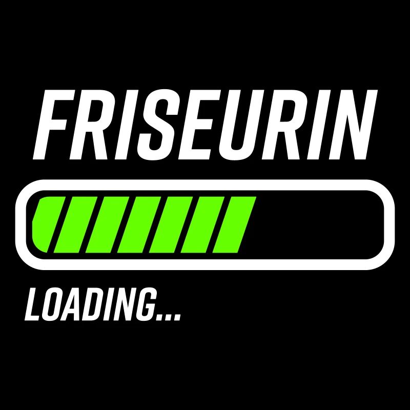 Friseurin Loading Ladebalken
