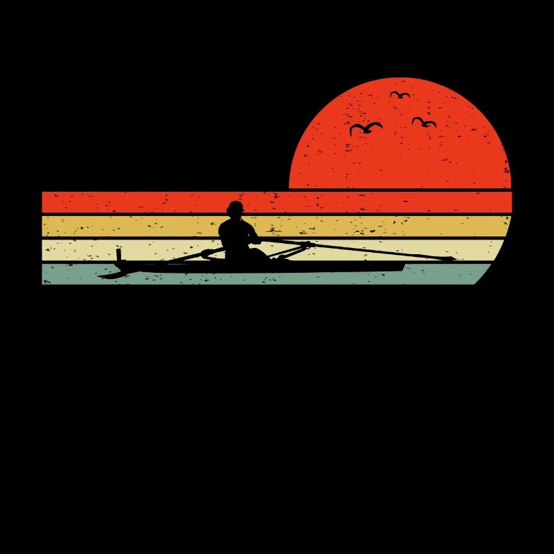 Vintage Retro Crew Ruderer Team Boot Ruderer