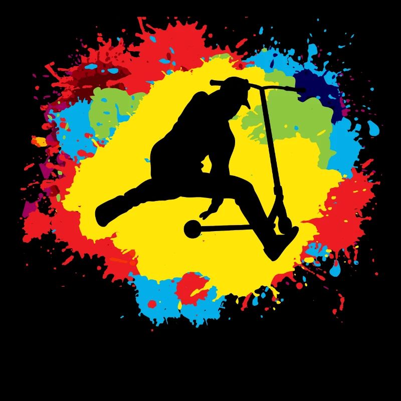 Stunt Scooter Freestyle Scootering Riding Coloré