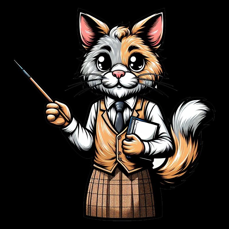 Professeur de chat mignon