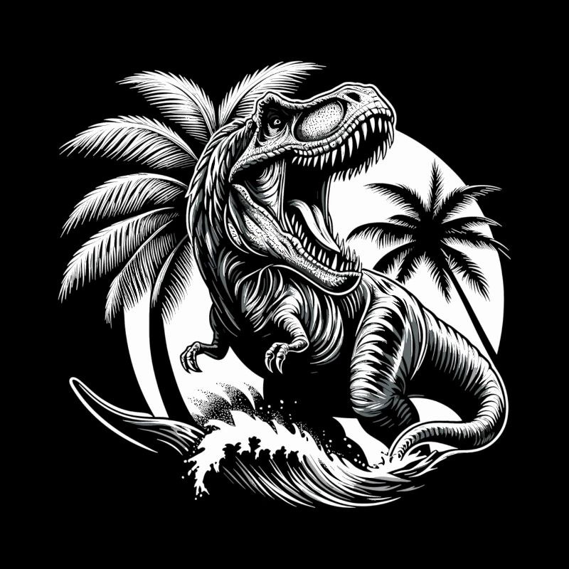 Brüllender T-Rex Dinosaurier Geschenk