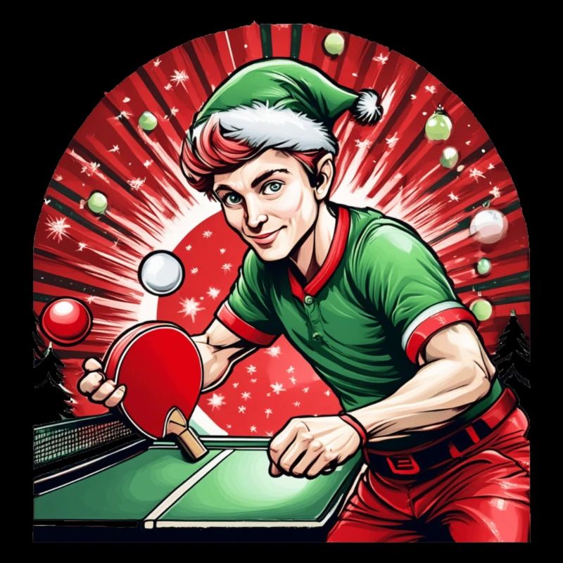 Christmas Elf Table Tennis