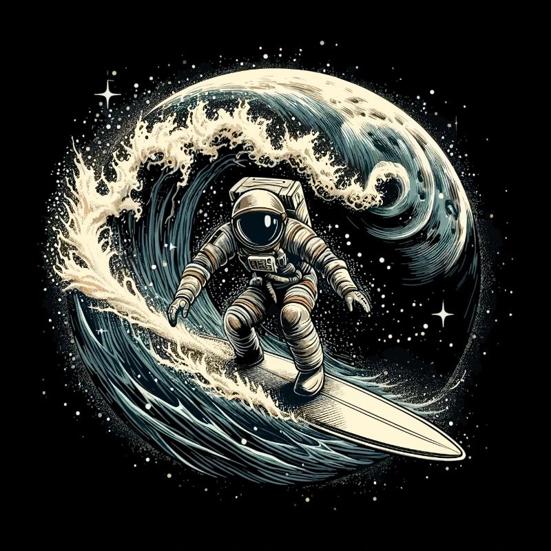 Astronaute Surfeurs Surfeur Surfeur Cadeau Surf
