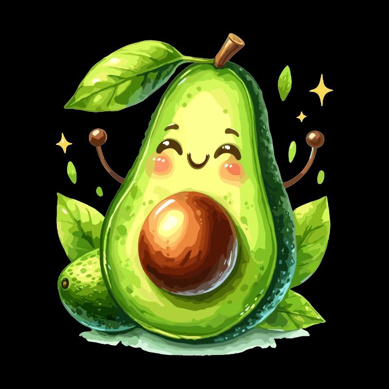 Avocado witzig positiv Optimismus Geschenk