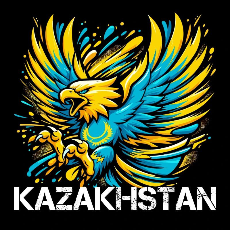 Kazakhstan Eagle Flag Flag Cool Gift