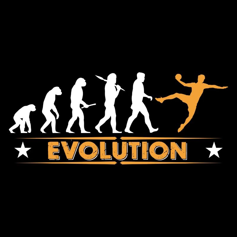 Handball Evolution - orange/weiss