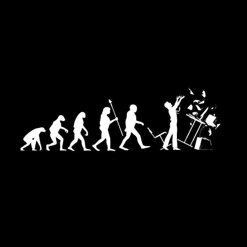 Evolution PC Rage Freak Out Anger Anger Computer Fun