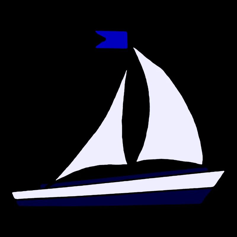 Voilier bleu