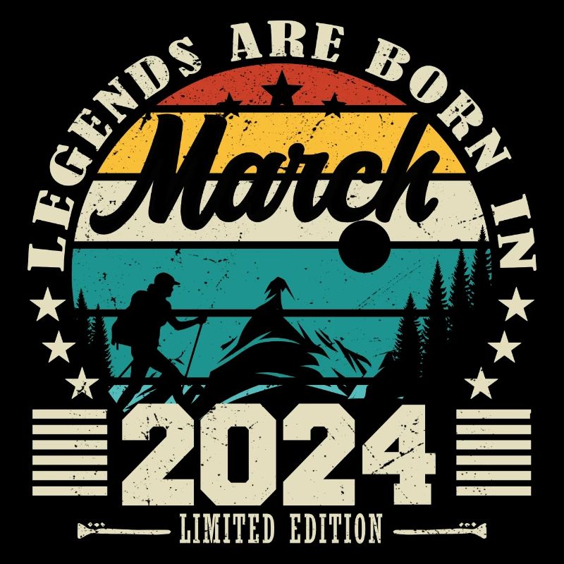 März 2024. Geburtstagsgeschenk März 2024.
