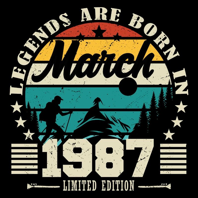 Mars 1987. Cadeau d'anniversaire mars 1987.