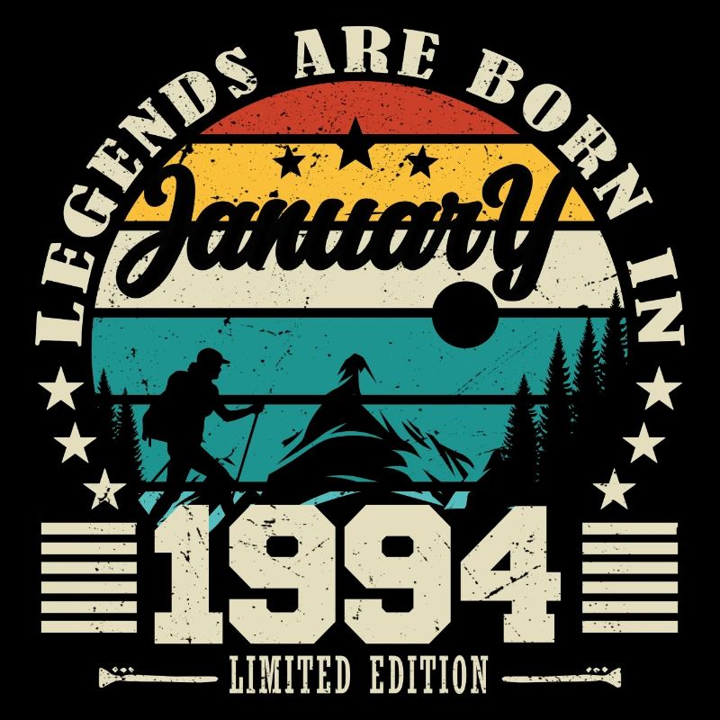 Januar 1994. Geburtstagsgeschenk Januar 1994.