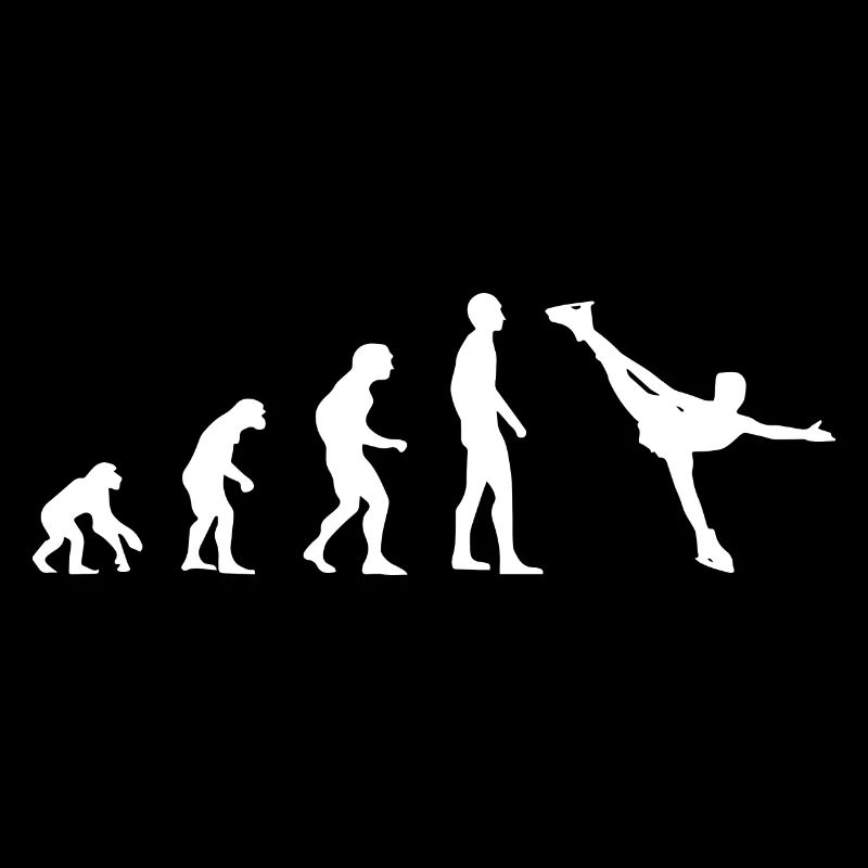 Figure skater evolution figure skating gift