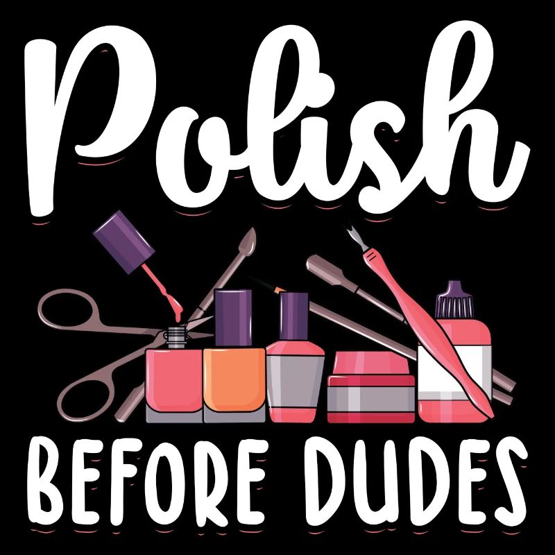 Lackierte Fingernägel