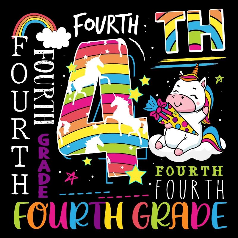 Écolier licorne de 4e année