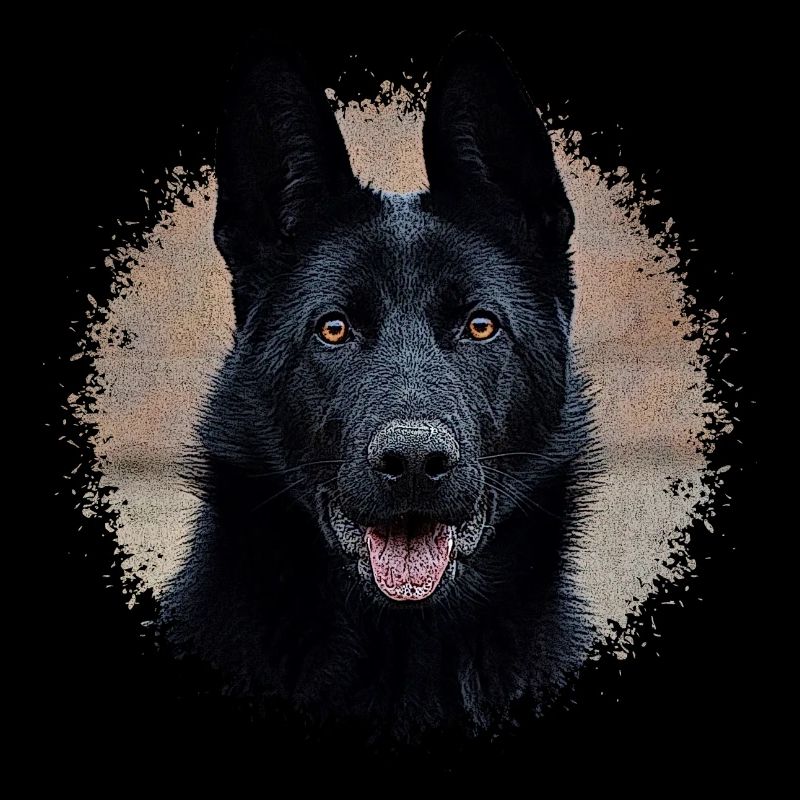 Schwarzer Schäferhund