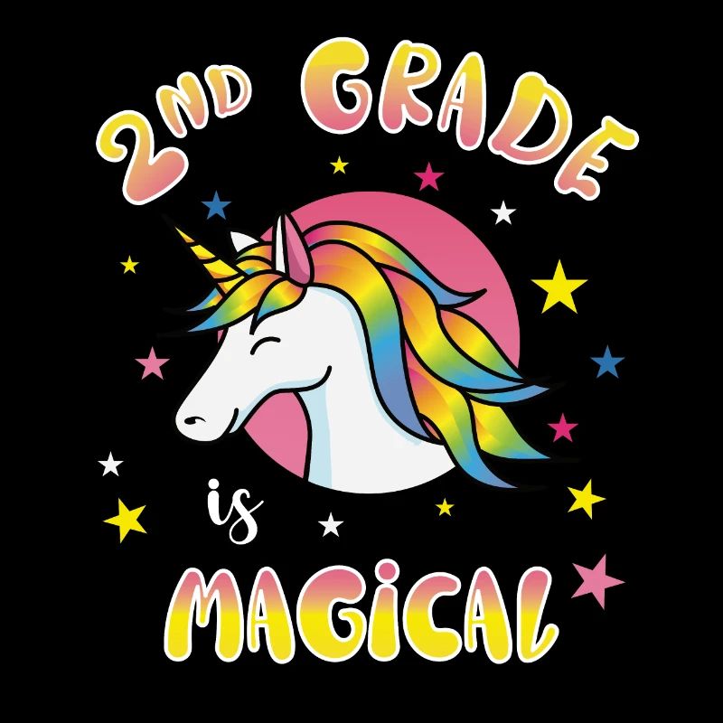 2nd Grade Is Magical Einhorn Schule Geschenk